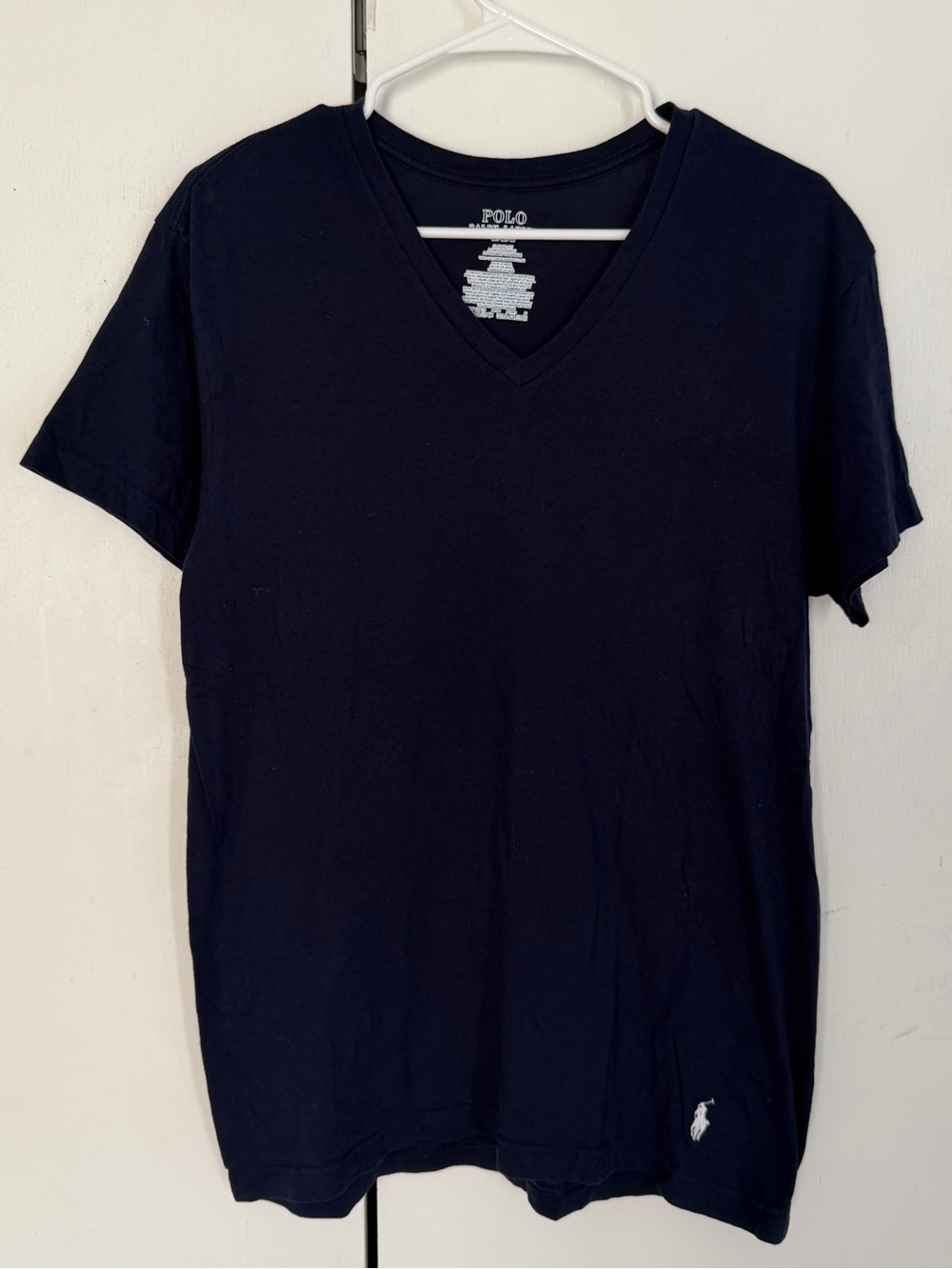 Polo by Ralph Lauren Navy V-Neck Short Sleeve Tee P23